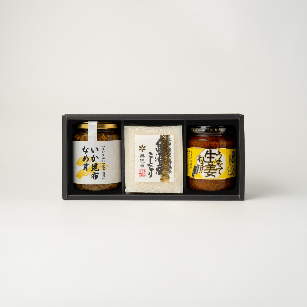 お米とご飯のお供ギフトセット なめ茸・生姜 | こととやオンライン