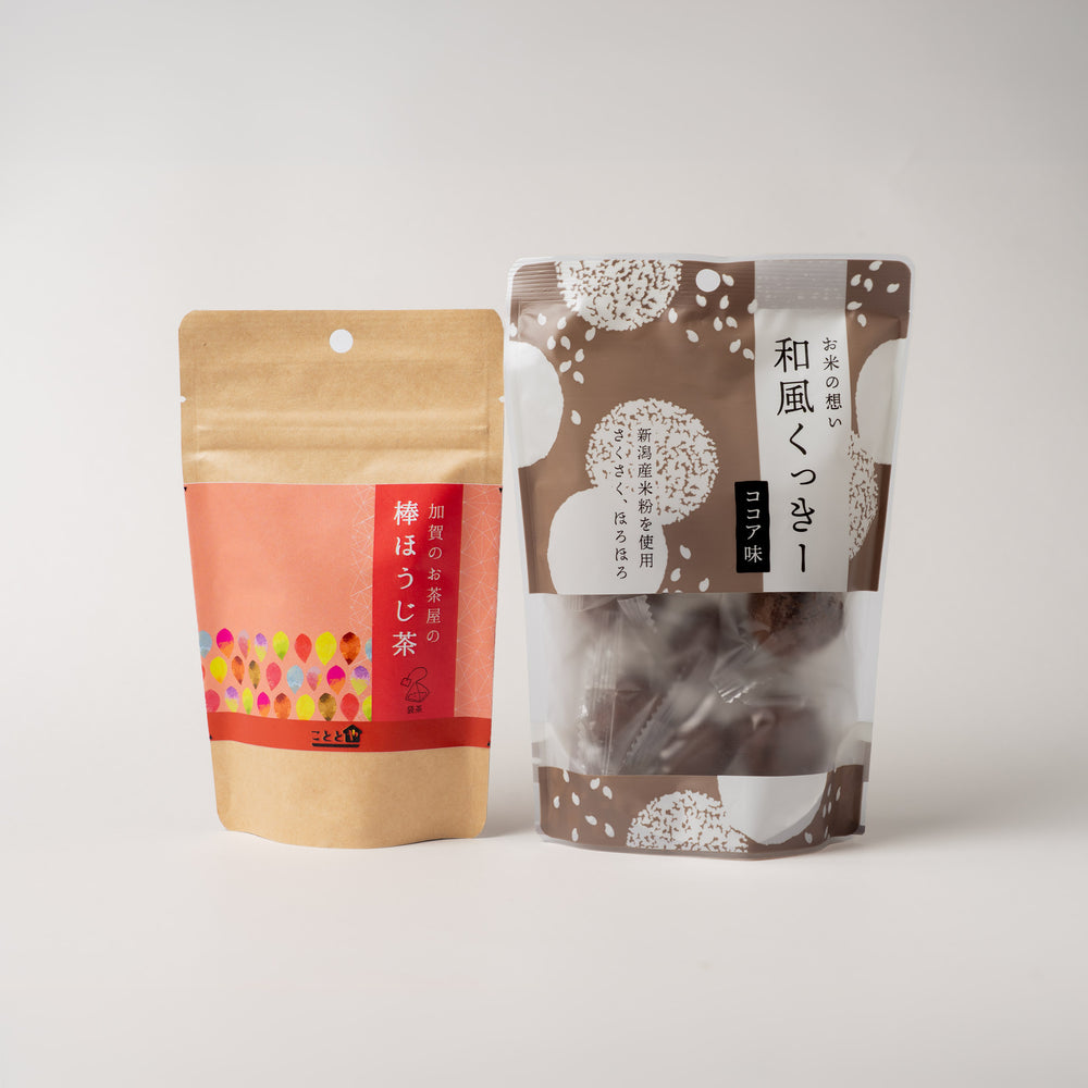 お茶と和風クッキーのセット 棒ほうじ茶 | こととやオンライン
