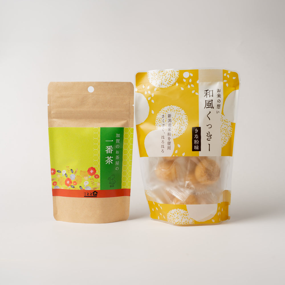 お茶と和風クッキーのセット 玄米茶 | こととやオンライン