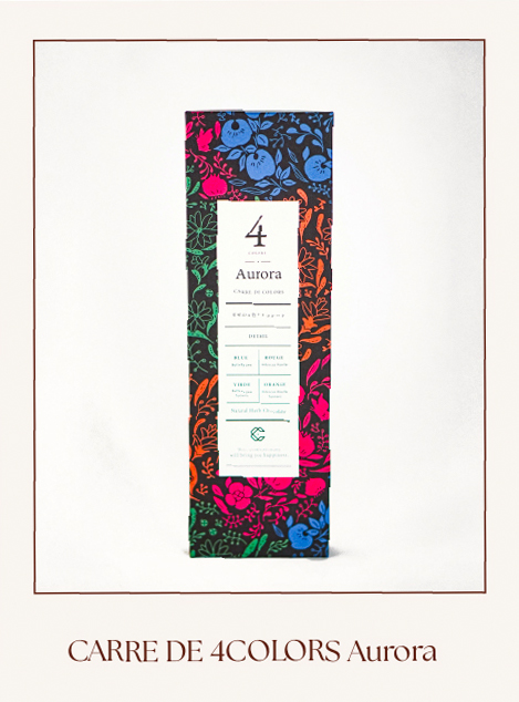 CARRE DE 4COLORS Aurora