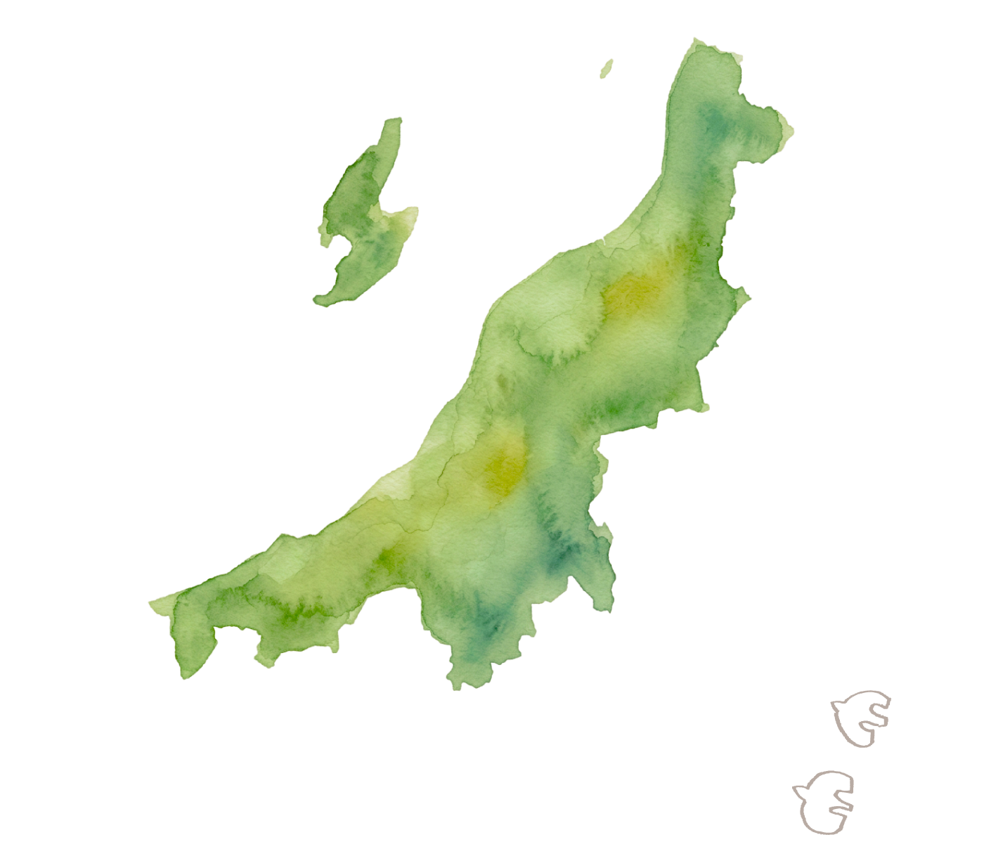 日本地図のイラスト